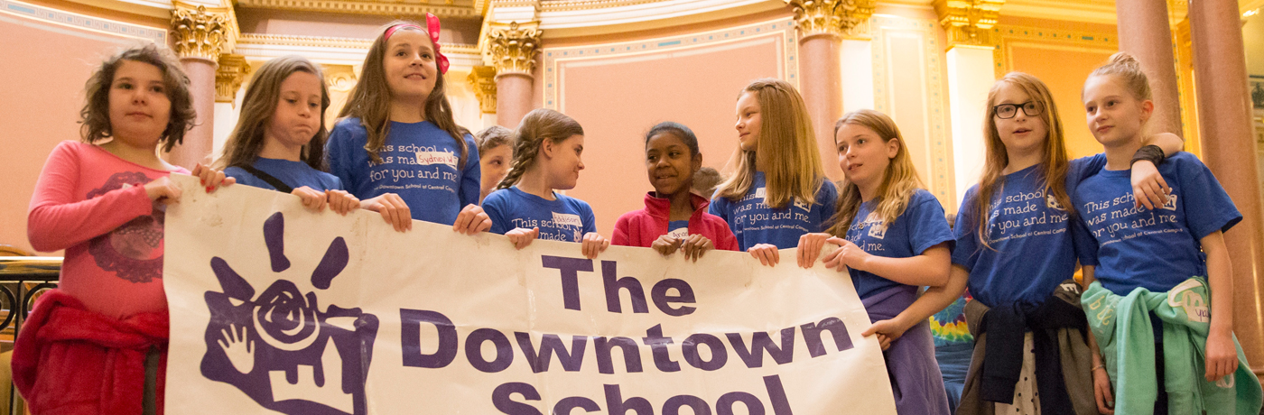 Downtown School Students at the Capitol Building